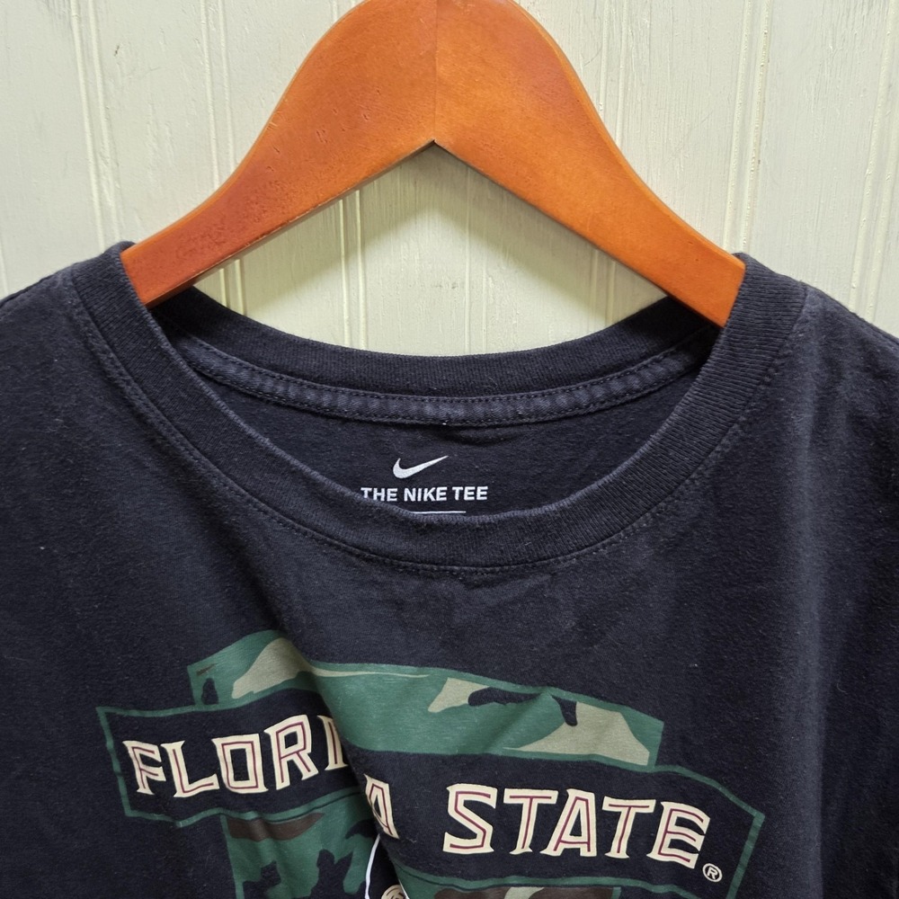 Florida State Seminoles Long Sleeve Shirt Mens Large Black NCAA Football Nike